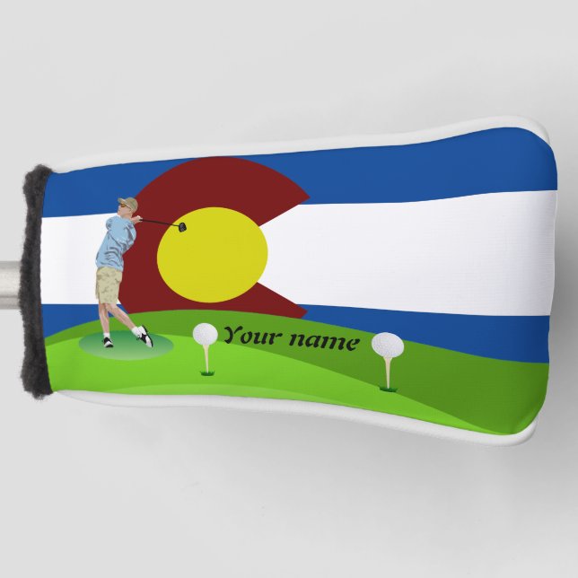 Couvre-club De Golf Drapeau du Colorado (Devant)