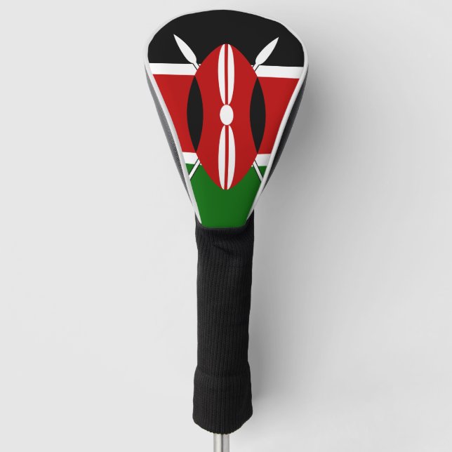 Couvre-club De Golf Drapeau du Kenya Massaï Bendera ya Kenya (Devant)