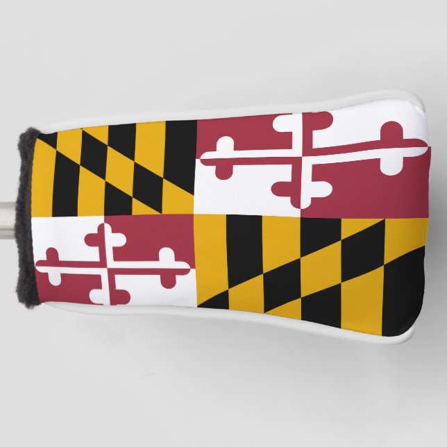 Couvre-club De Golf Drapeau du Maryland  (Devant)