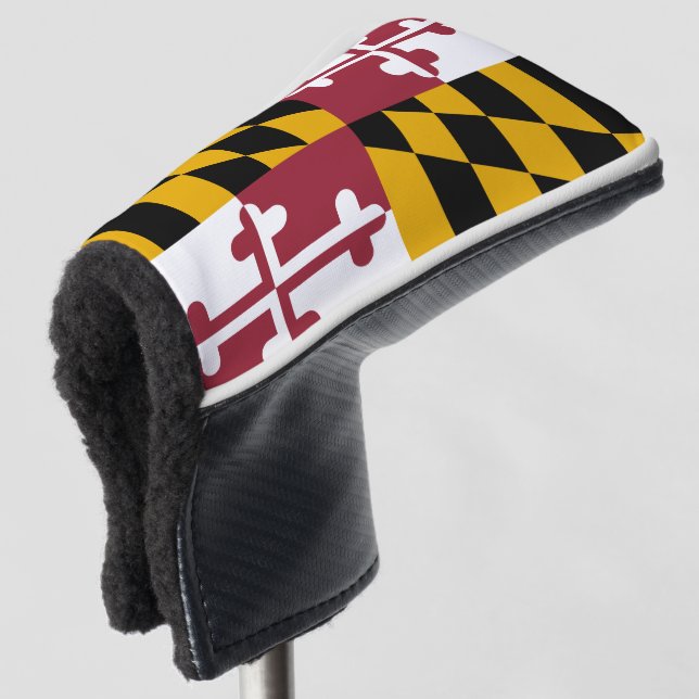 Couvre-club De Golf Drapeau du Maryland (Devant 3/4)