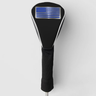 Couvre-club De Golf Drapeau du premier répondeur américain