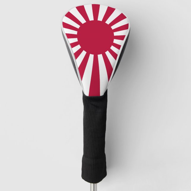 Couvre-club De Golf Drapeau du Soleil Levant du Japon (Devant)