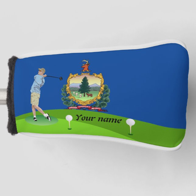 Couvre-club De Golf Drapeau du Vermont (Devant)
