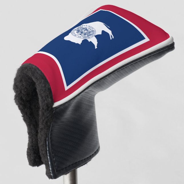 Couvre-club De Golf Drapeau du Wyoming (Devant 3/4)