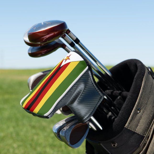 Couvre-club De Golf drapeau du Zimbabwe (In Situ)