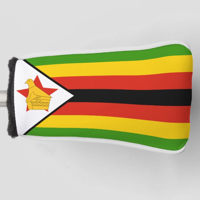 Couvre-club De Golf Drapeau du Zimbabwe patriotique Afrique (Devant)