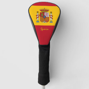 Couvre-club De Golf Drapeau espagnol & Golf Espagne Sports Couvertures