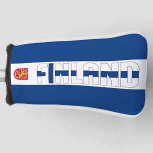 Couvre-club De Golf Drapeau Finlande Superbe couverture de tête de gol