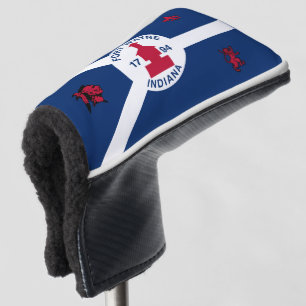 Couvre-club De Golf Drapeau Fort Wayne, Couverture tête de golf de l'I