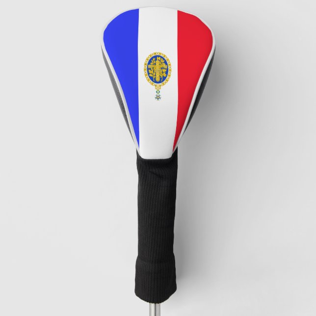 Couvre-club De Golf Drapeau français d'Emblem  (Devant)