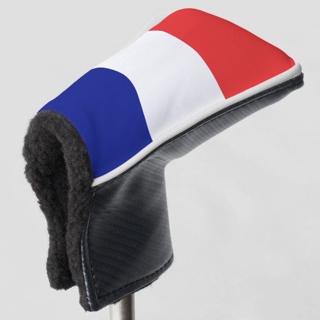Couvre-club De Golf Drapeau français Tricolore (Devant 3/4)