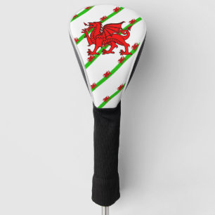 Couvre-club De Golf Drapeau gallois à rayures