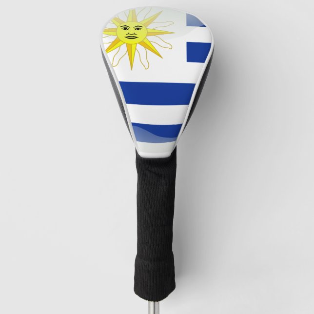 Couvre-club De Golf Drapeau glacé uruguayen (Devant)