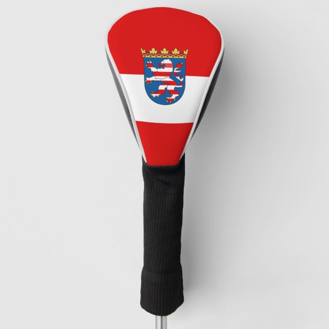Couvre-club De Golf Drapeau Hesse Golf Head Cover (Devant)
