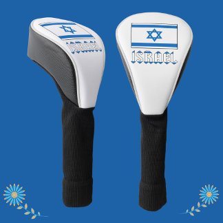 Couvre-club De Golf Drapeau israélien et Israël