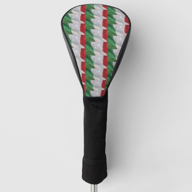 Couvre-club De Golf Drapeau italien et américain (Devant)