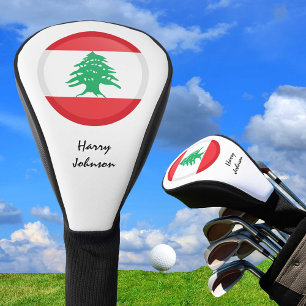 Couvre-club De Golf Drapeau Libanais & Clubs De Golf Monogrammes Couvr