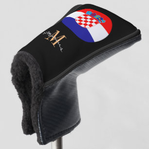 Couvre-club De Golf Drapeau Monogramme & Croatie Clubs de Golf Couvert