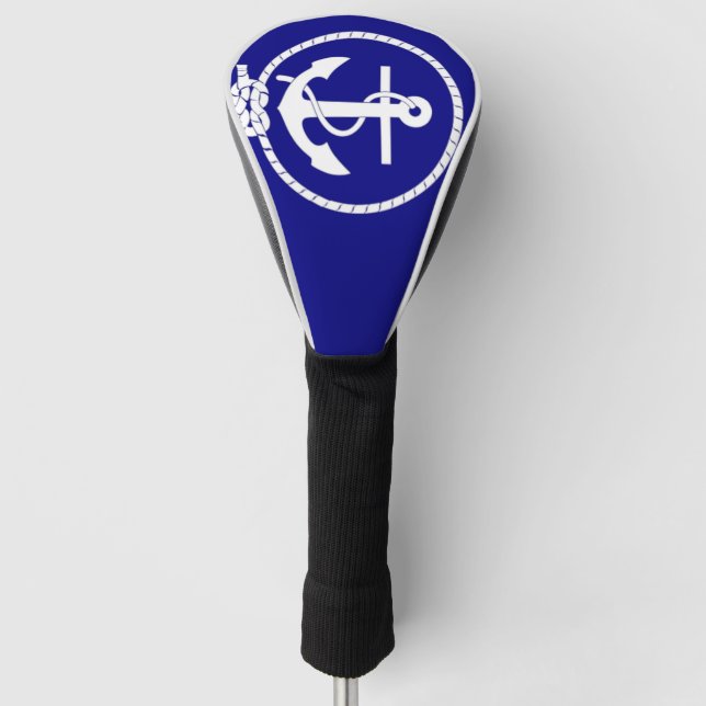 Couvre-club De Golf Drapeau Nautique Tête de Golf Couverture (Devant)