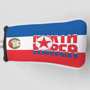Couvre-club De Golf Drapeau nord-coréen magnifique patriotique