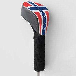 Couvre-club De Golf Drapeau norvégien de la Norvège chaussette de chau