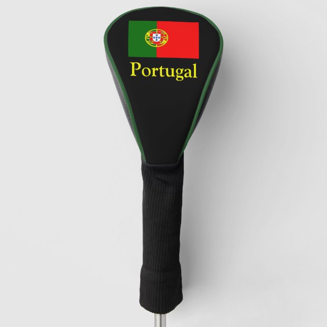 Couvre-club De Golf Drapeau portugais du Portugal avec chauffeur de ta (Devant)