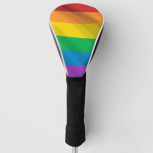 Couvre-club De Golf Drapeau Rainbow LGBT (Devant)