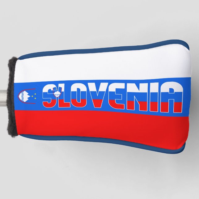 Couvre-club De Golf Drapeau Slovénie Superbe couverture de tête de gol (Devant)
