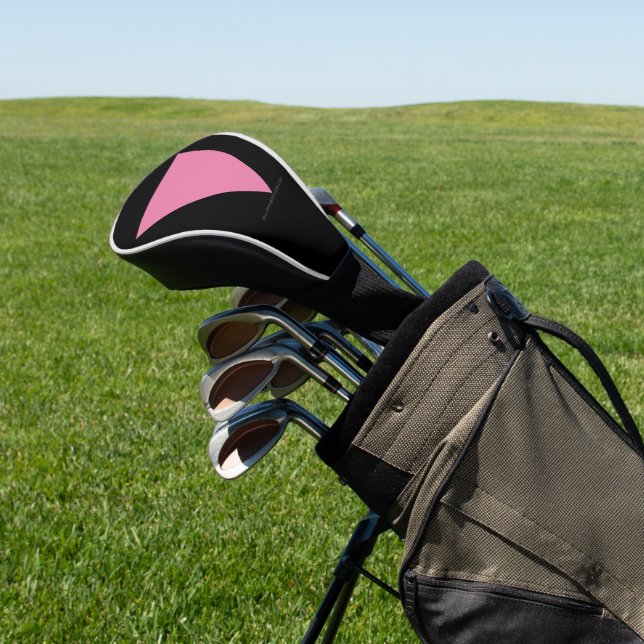 Couvre-club De Golf Drapeau triangle rose de SlipperyJoe drapeau rose  (In Situ)