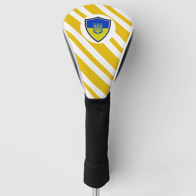 Couvre-club De Golf Drapeau ukrainien (Devant)