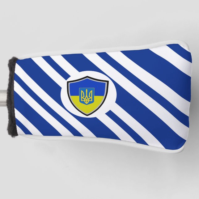 Couvre-club De Golf Drapeau ukrainien (Devant)