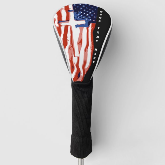 Couvre-club De Golf Drapeau USA (C)  (Devant)