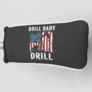 Couvre-club De Golf Drill Baby Drill American Trump Energy Economy