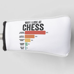 Couvre-club De Golf Drôle Chess Sport Pourquoi Je Perds À Chess Game R