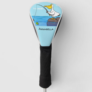 Couvre-club De Golf Drôle pélican de pêche
