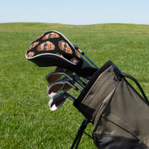 Couvre-club De Golf Drôle Personnalisé Visage Coupé Photo
