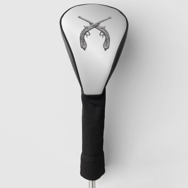 Couvre-club De Golf Dueling Pistols Silver (Devant)