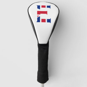 Couvre-club De Golf E Monogramme superposé sur le dcccnt Drapeau Union