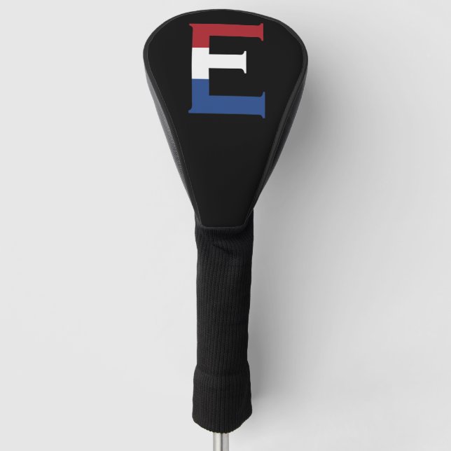 Couvre-club De Golf E Monogramme superposé sur le drapeau NLD sur le d (Devant)