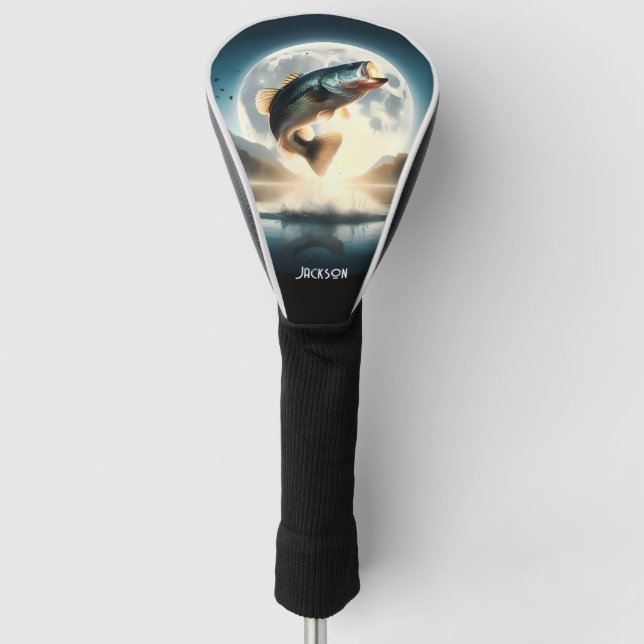 Couvre-club De Golf Eau de la lune et sauts (Devant)