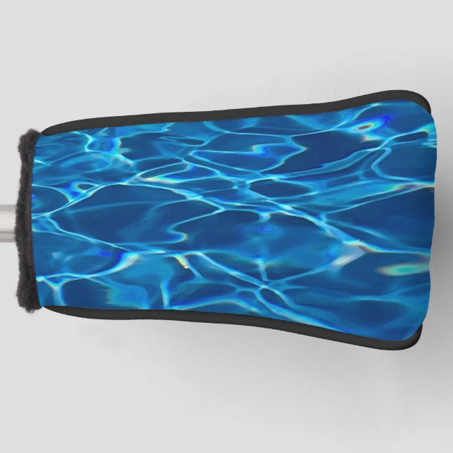 Couvre-club De Golf Eau de la piscine bleu foncé (Devant)