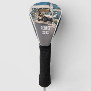 Couvre-club De Golf Échapper à la retraite du bureau