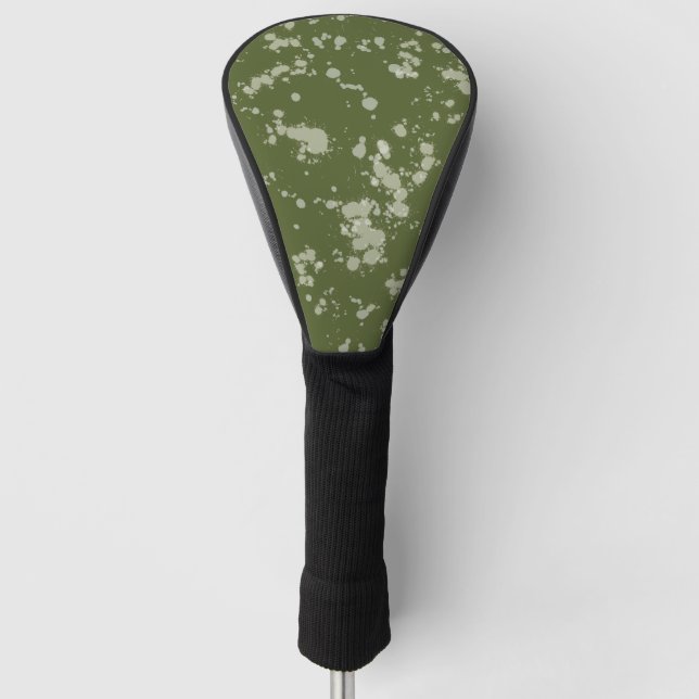 Couvre-club De Golf Éclaboussure verte (Devant)