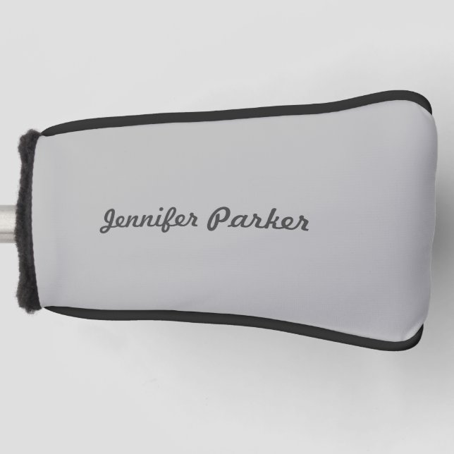 Couvre-club De Golf Écriture manuscrite classique Votre nom (Devant)