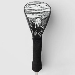 Couvre-club De Golf Edvard Munch - La lithographie de cri