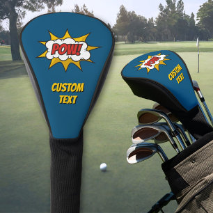 Couvre-club De Golf Effet audio comique Pow