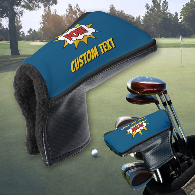 Couvre-club De Golf Effet audio comique Pow (Créateur téléchargé)
