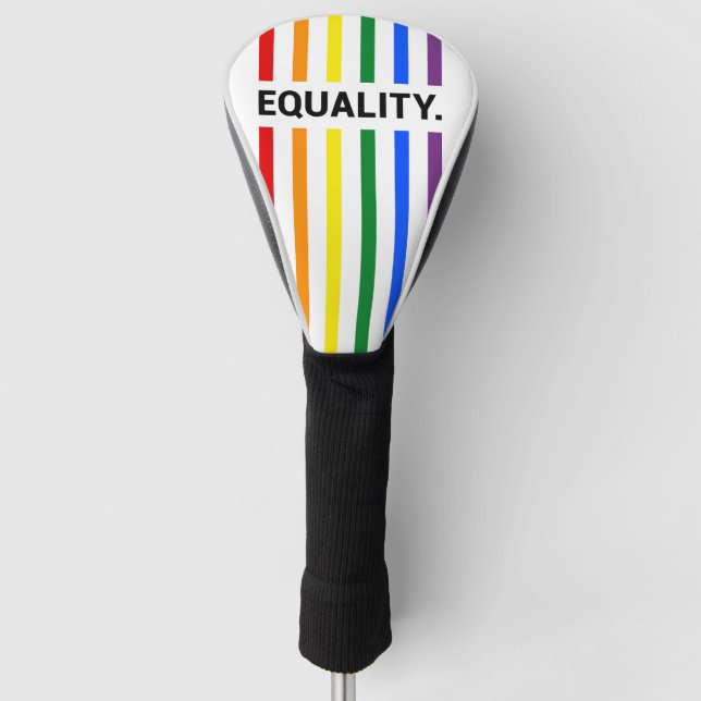 Couvre-club De Golf Egalité Pride Rainbow Golf Head Cover (Devant)