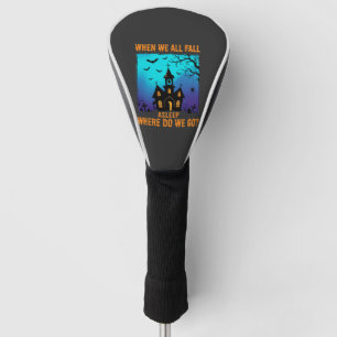 Couvre-club De Golf Église ensorcelée d'Halloween Où allons-nous