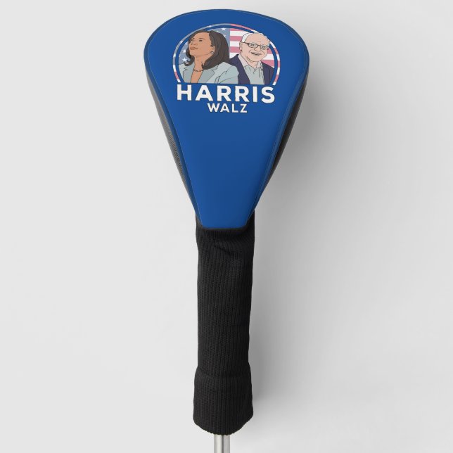 Couvre-club De Golf Élection de Harris Walz (Devant)